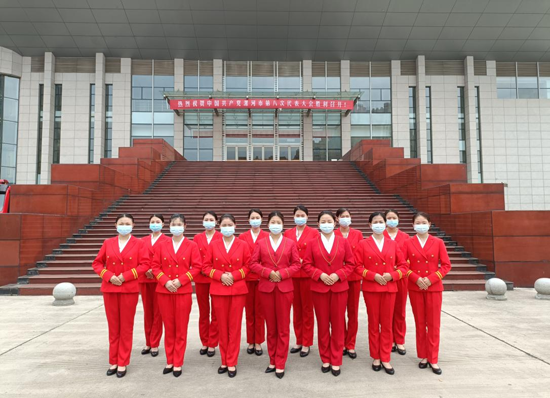 我校青年志愿者服务中国共产党漯河市第八次代表大会(图1)